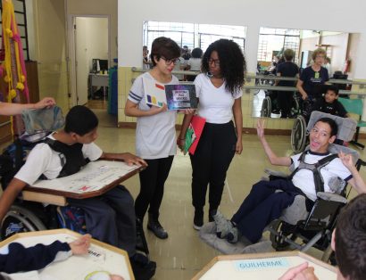 Grupo de alunos do senac