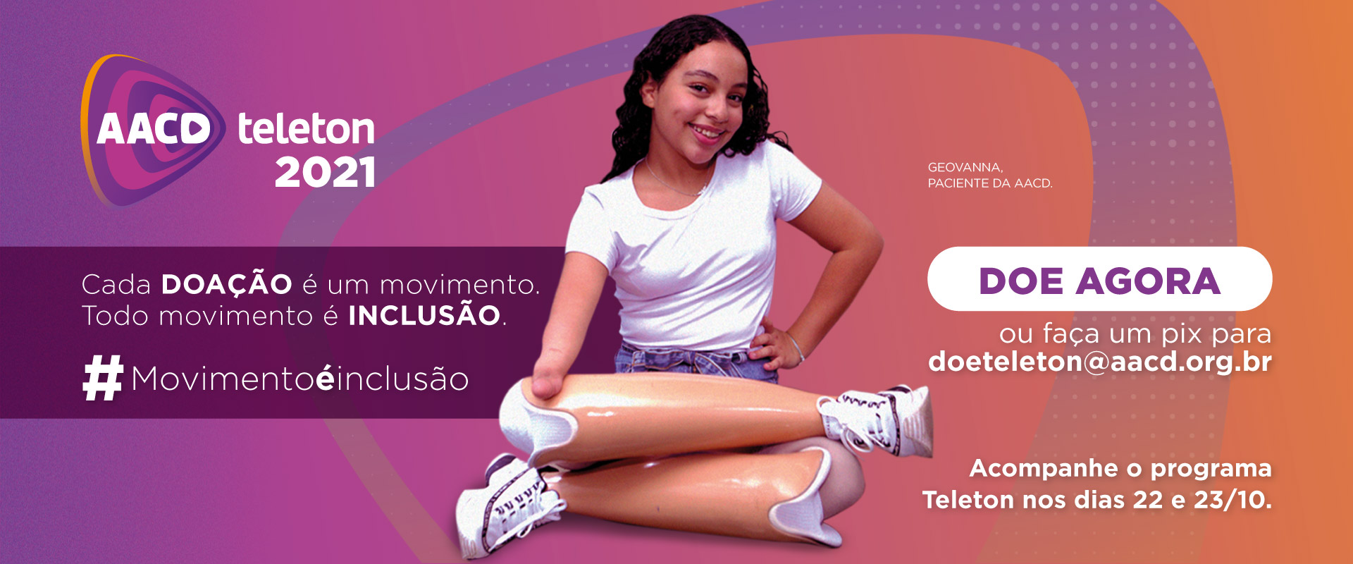 AACD e SBT lançam Campanha Teleton 2021 com meta de alavancar as doações de pessoas físicas
