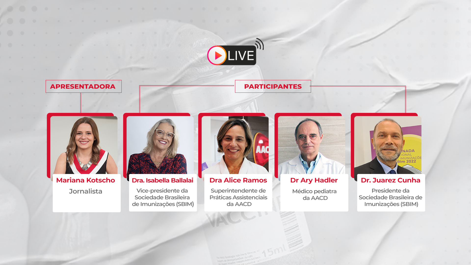 Live sobre o Risco da Volta da Poliomielite | AACD, SBIm & Sanofi