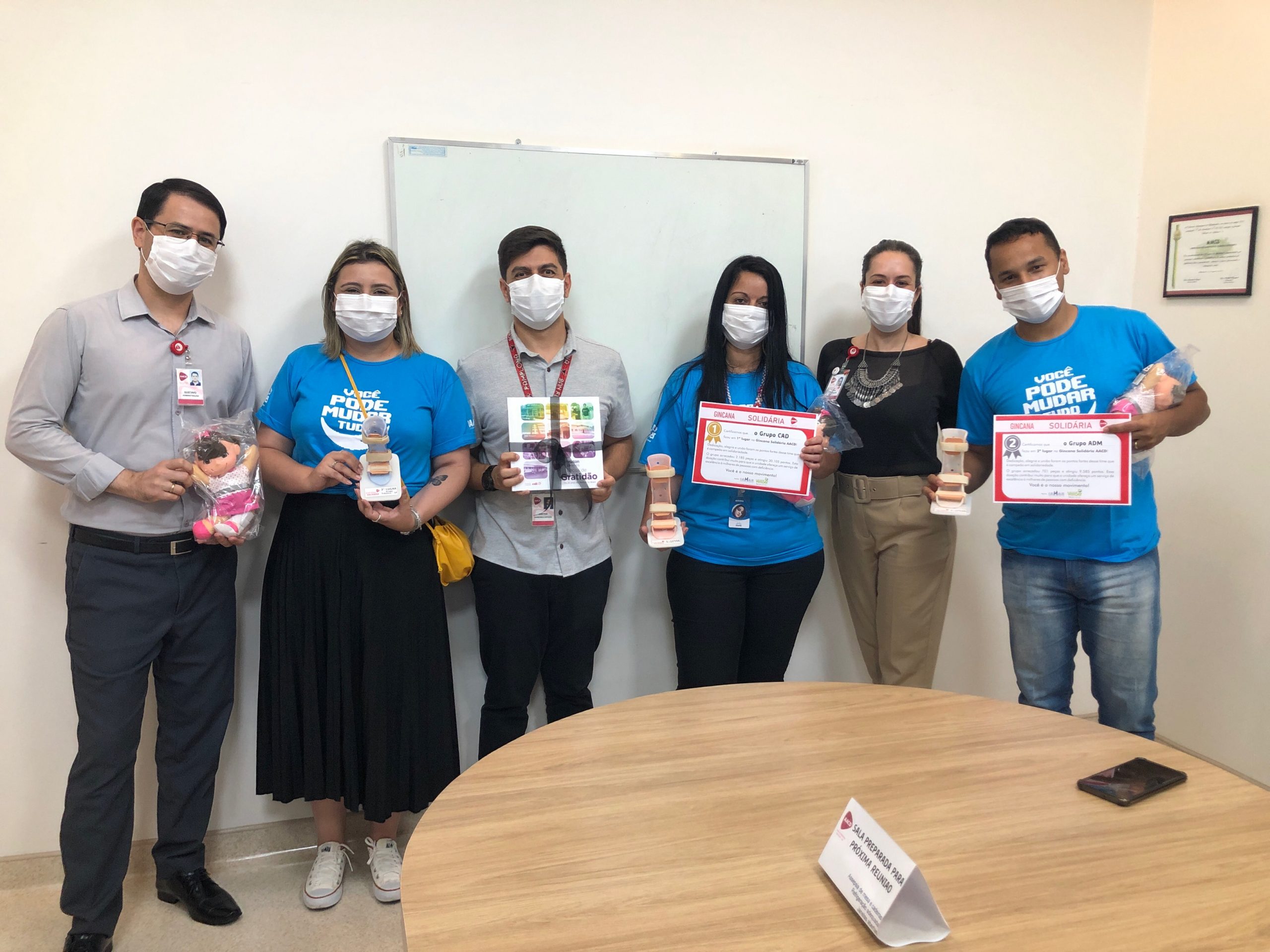 Equipe da AACD Uberlândia no evento Gincana Solidária