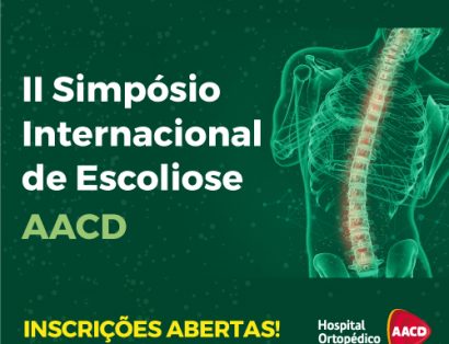 Inscrições abertas para o II Simpósio Internacional de Escoliose AACD