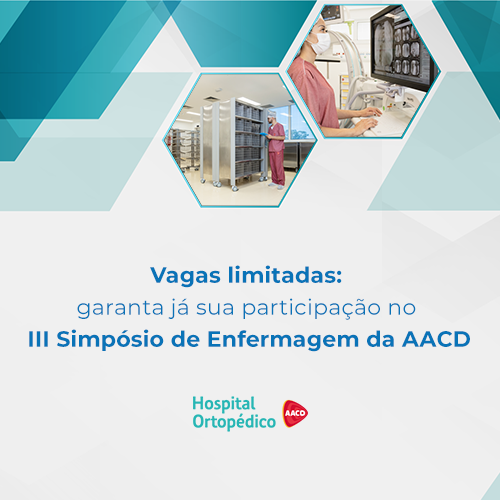 Participe do III Simpósio de Enfermagem da AACD