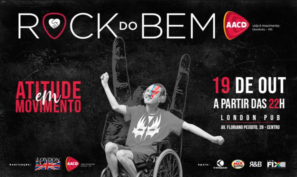 AACD Uberlândia realiza terceira edição do evento solidário Rock do Bem