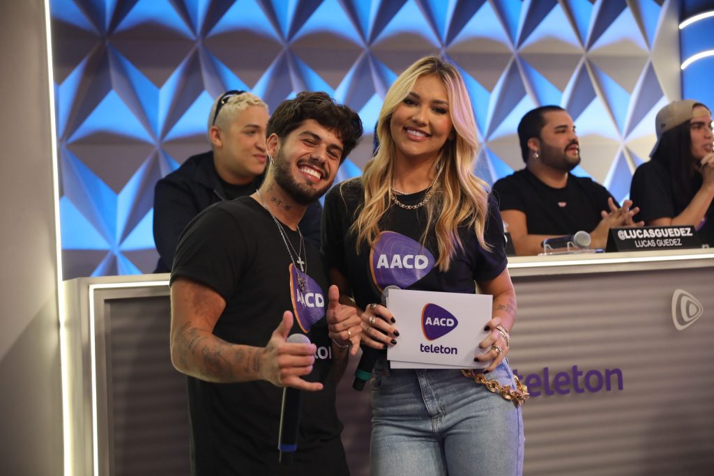 Virginia Fonseca, embaixadora do Teleton 2023, e Zé Felipe