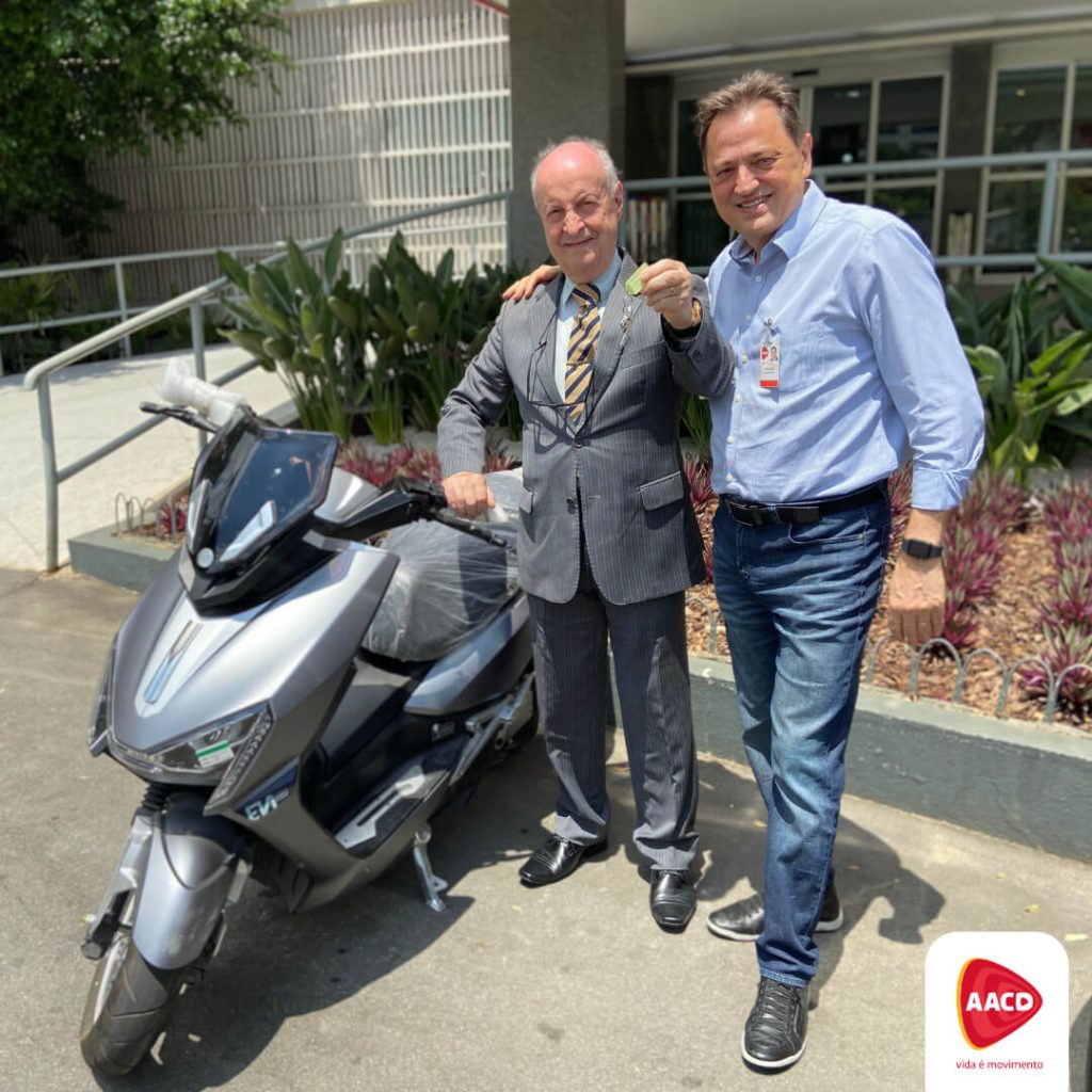 Sr. Antonio Roberto Midolla ganhou o terceiro prêmio da Campanha Doação Premiada AACD