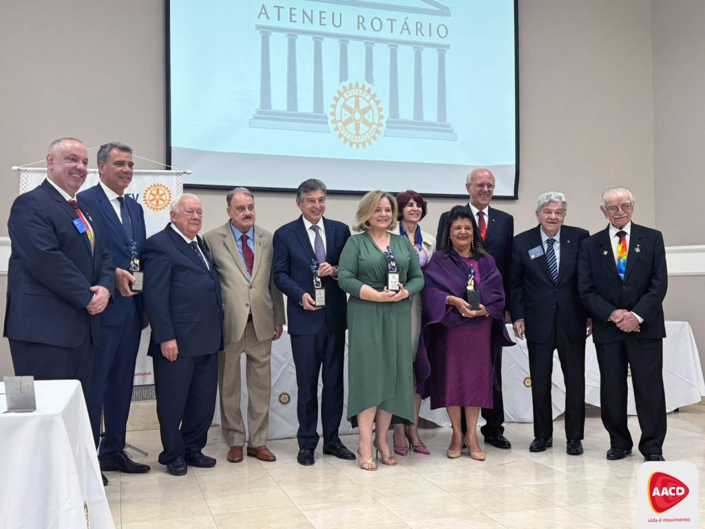 AACD foi reconhecida pelo Rotary Club de São Paulo na premiação Ateneu Rotário 2024