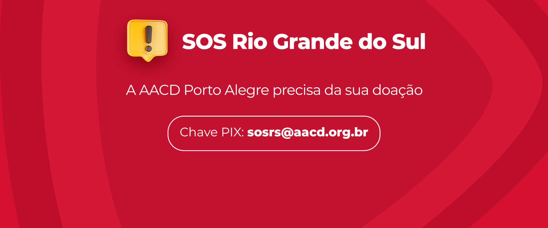 A AACD está se mobilizando para auxiliar a comunidade do estado do Rio Grande do Sul atingida pelas enchentes, incluindo os pacientes e colaboradores da unidade da AACD de Porto Alegre