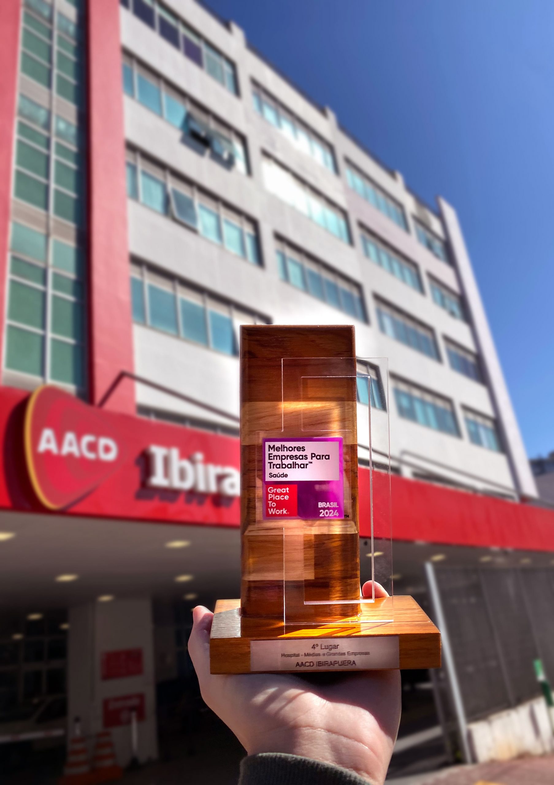 A AACD foi reconhecida como quarta melhor empresa para atuar no segmento hospitalar segundo GPTW.