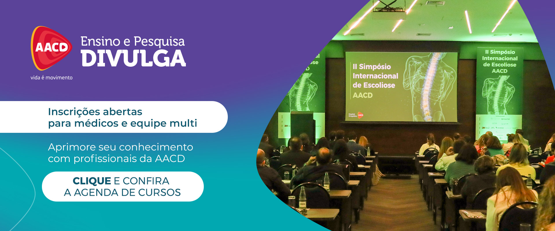 AACD - Cursos com inscrições abertas para médicos e equipe multidisciplinar