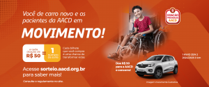 A AACD lançou a nova edição da Campanha Doação Premiada. A AACD realiza a campanha desde 2015 e sorteia prêmios aos doadores. Neste ano, o prêmio é um carro novo, 0 km, modelo Kwid, da Renault. 