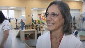 Dra. Alice falando sobre a Semana de Engasgos com o SBT