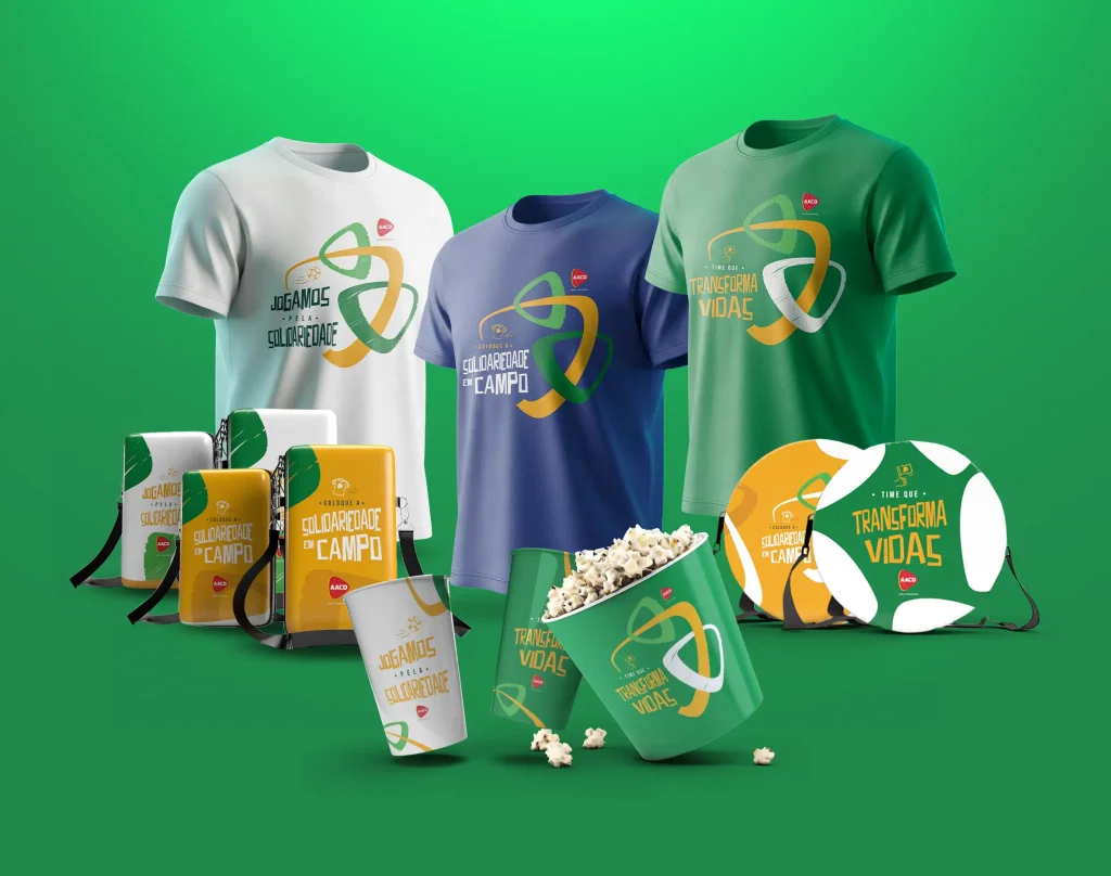 Produtos sociais da campanha 