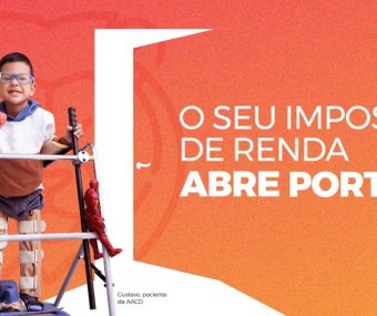 Banner da campanha O seu imposto de renda abre portas