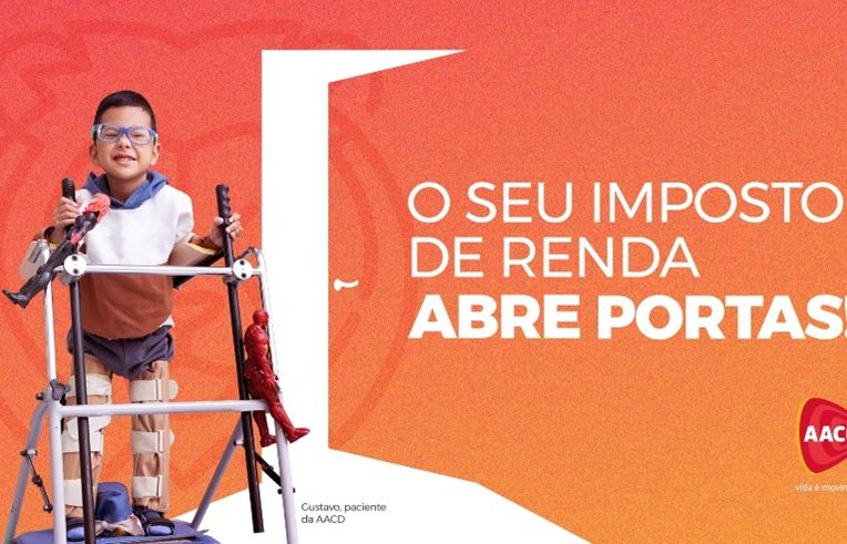 Banner da campanha O seu imposto de renda abre portas